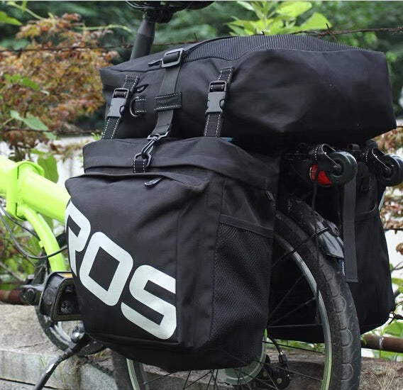 Lankeleisi Bikes 3-in-1 trunk bag with double side compartments for bike storage and organization.