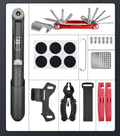 Lankeleisi bicycle repair toolkit with various screwdrivers, wrenches, and tire levers for bike maintenance and repairs